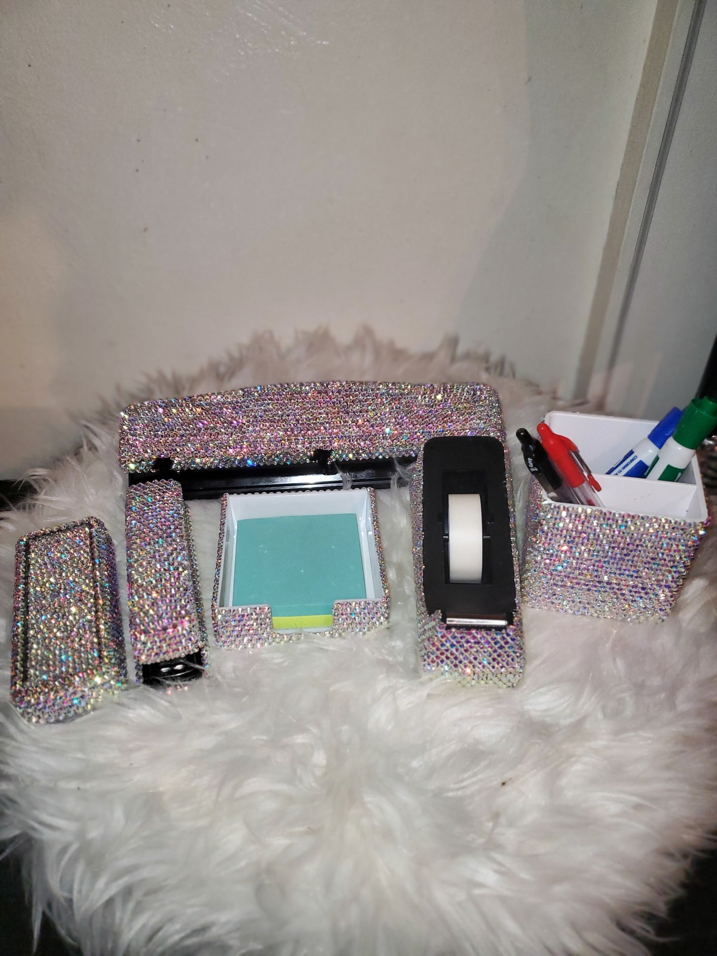 Rhinestone Desk Set